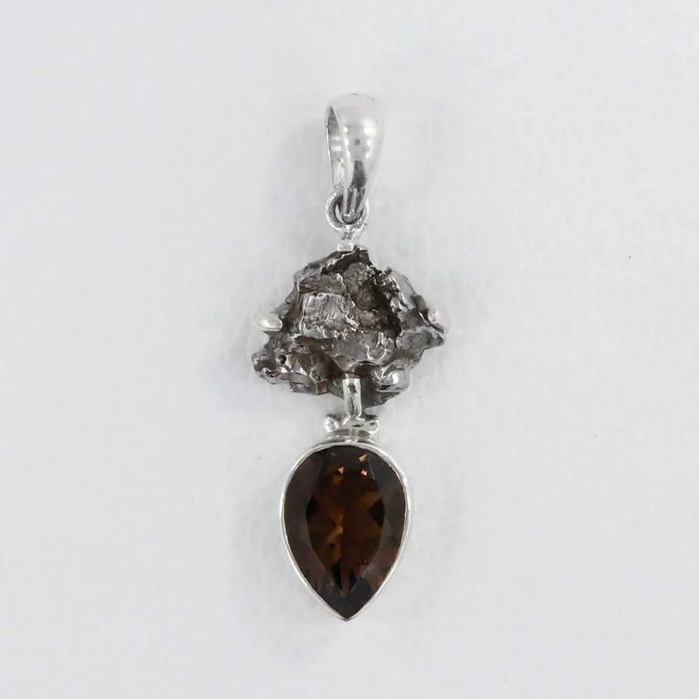 Meteorite Silver Pendant