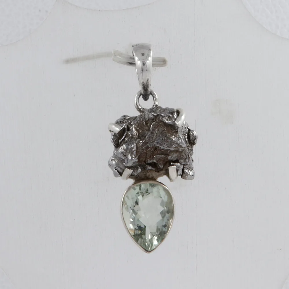 Meteorite Silver Pendant