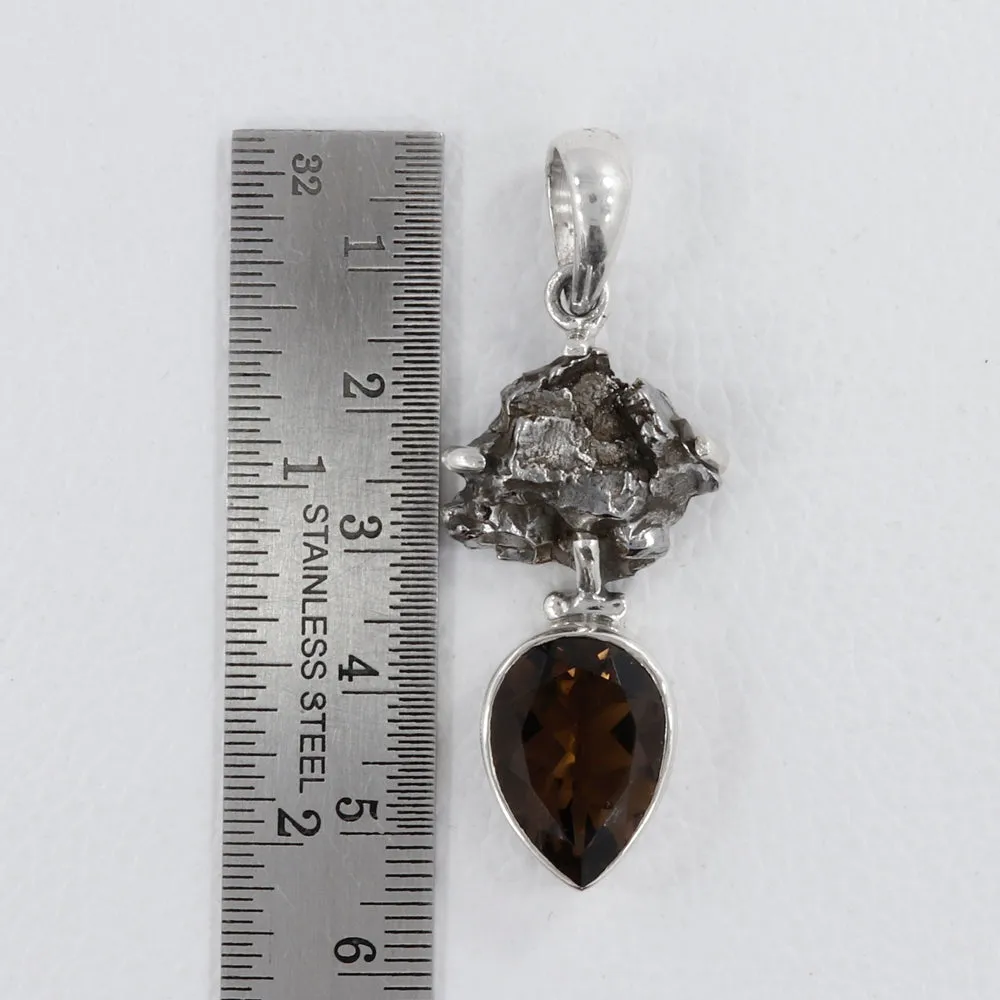 Meteorite Silver Pendant
