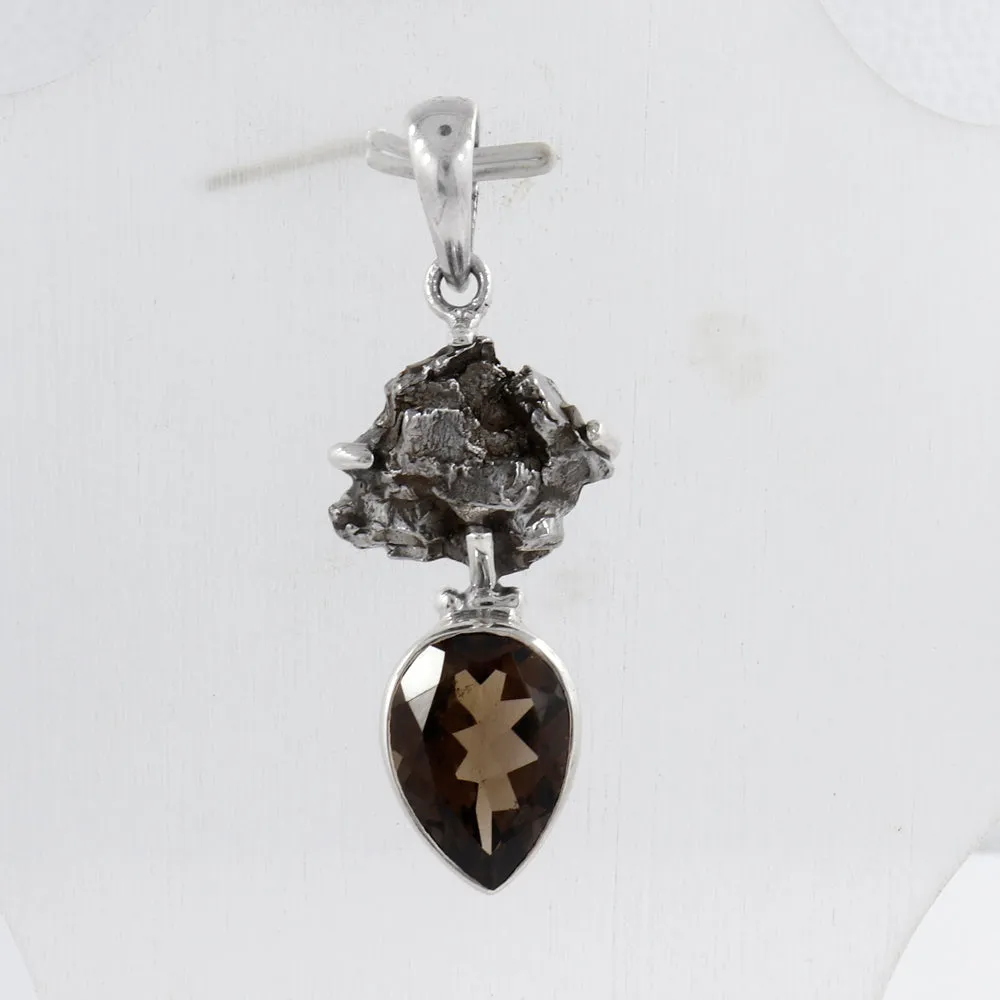 Meteorite Silver Pendant