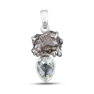 Meteorite Silver Pendant