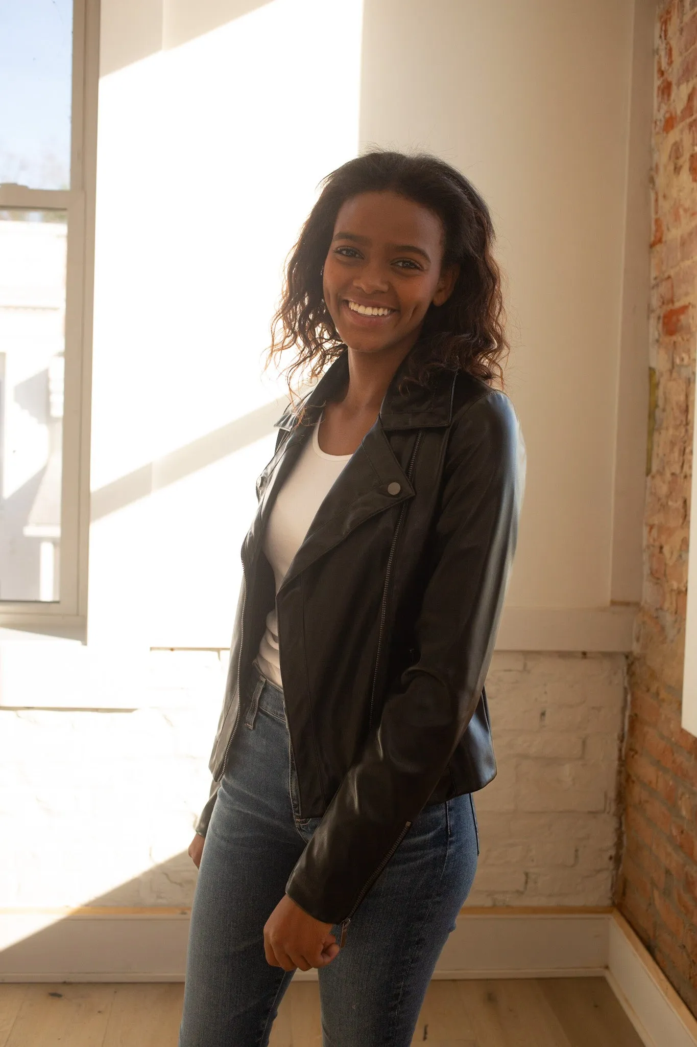Mila Faux Leather Jacket