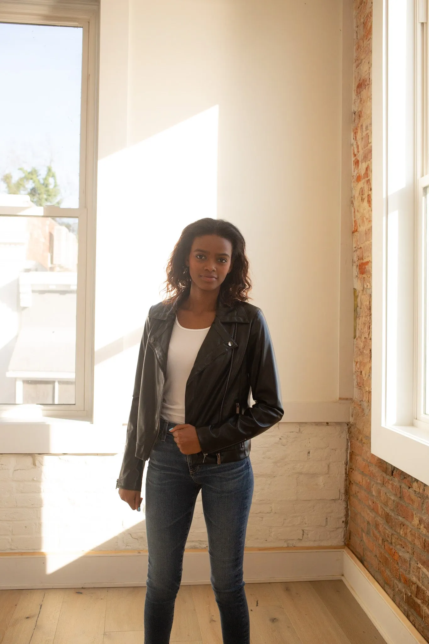 Mila Faux Leather Jacket