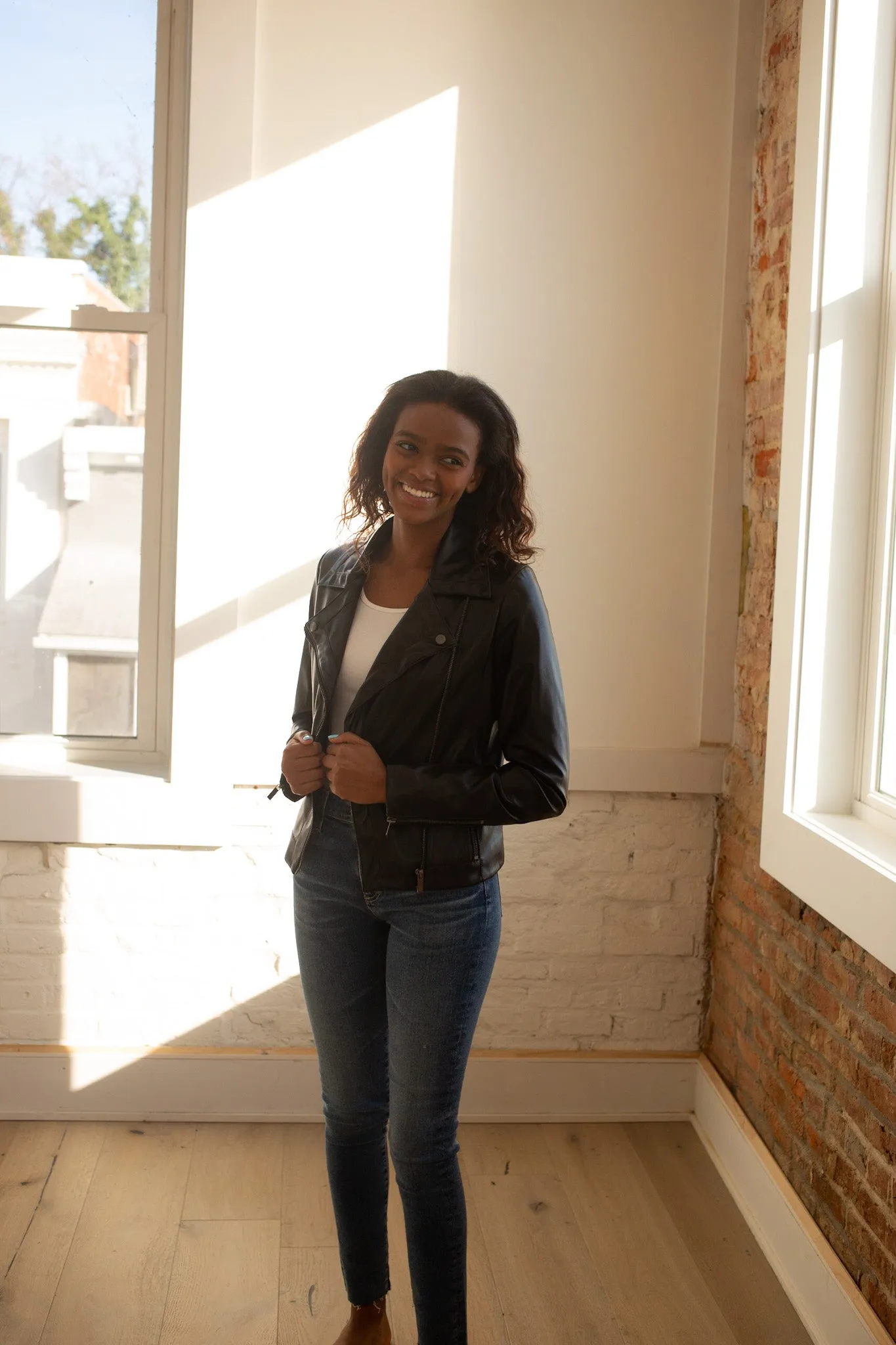 Mila Faux Leather Jacket