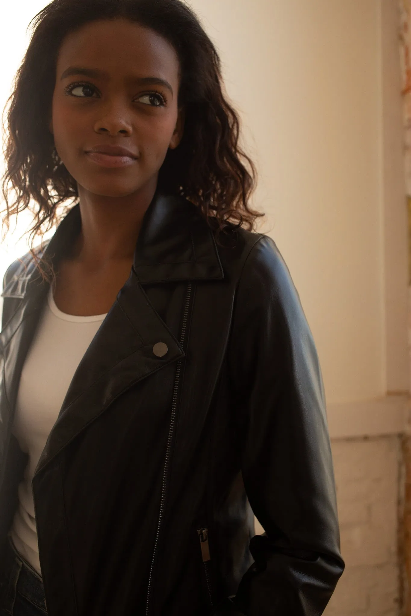 Mila Faux Leather Jacket