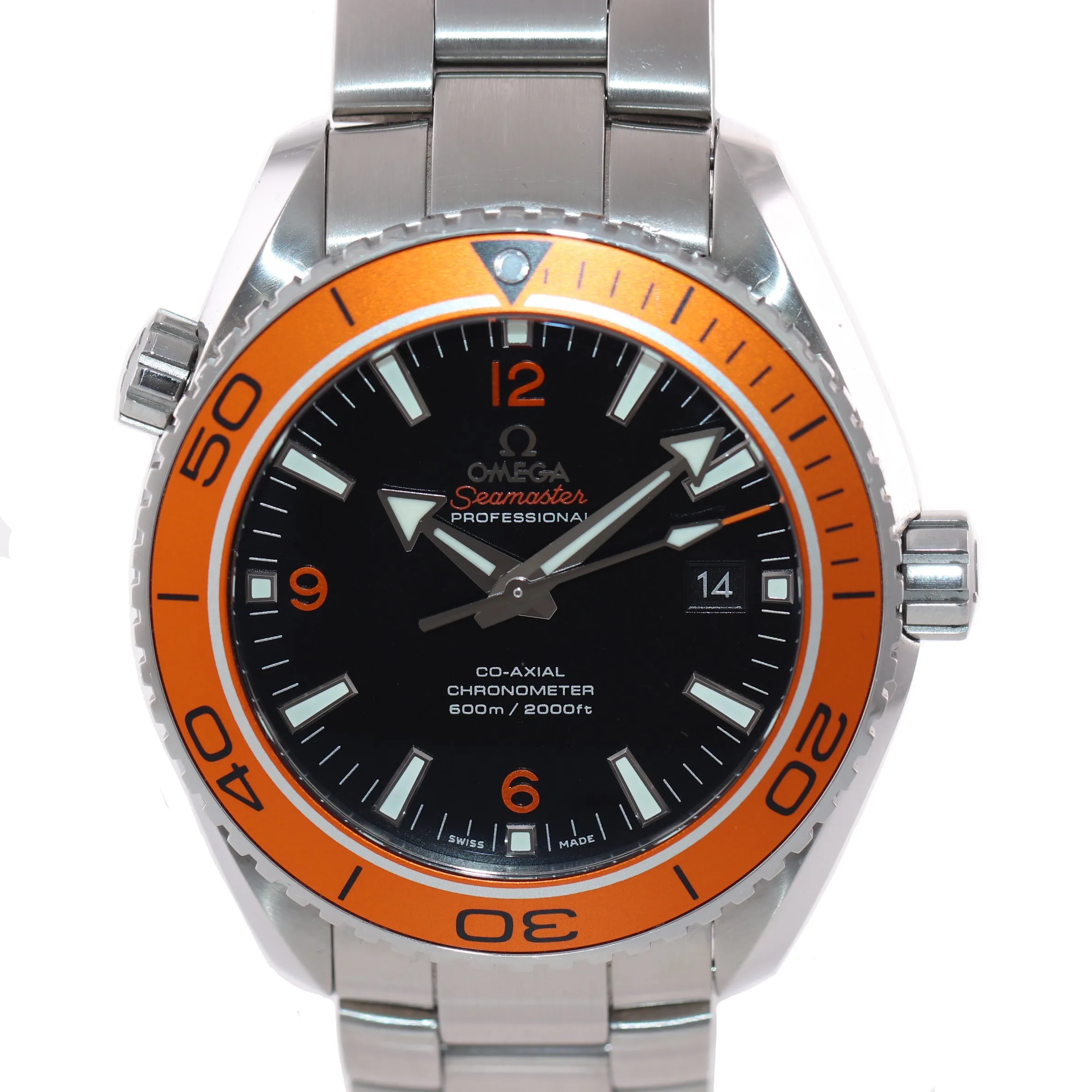 MINT Omega Seamaster Planet Ocean XL Orange 600M 232.30.46.21.01.002 Watch Box