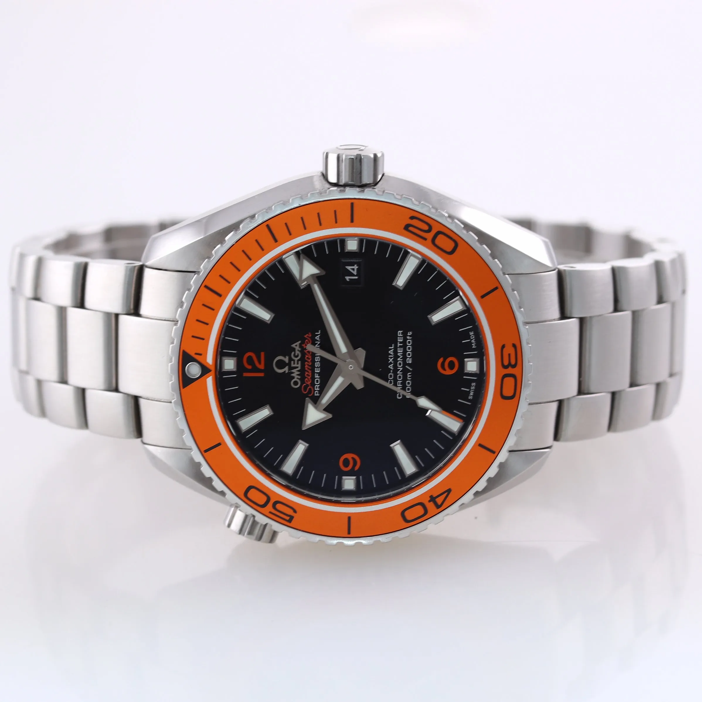 MINT Omega Seamaster Planet Ocean XL Orange 600M 232.30.46.21.01.002 Watch Box