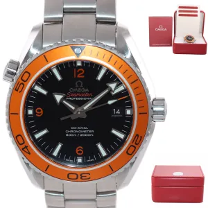 MINT Omega Seamaster Planet Ocean XL Orange 600M 232.30.46.21.01.002 Watch Box