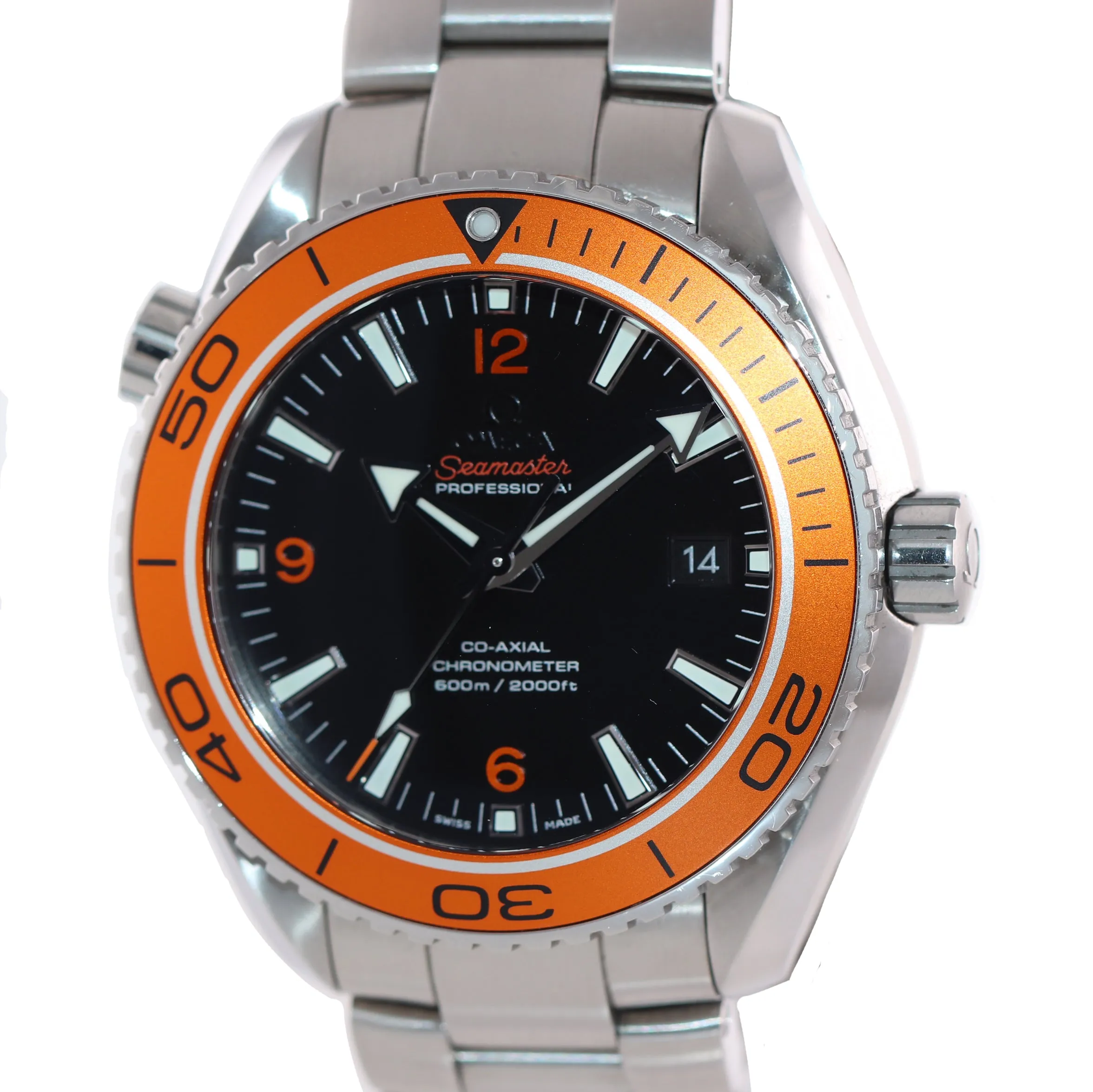 MINT Omega Seamaster Planet Ocean XL Orange 600M 232.30.46.21.01.002 Watch Box