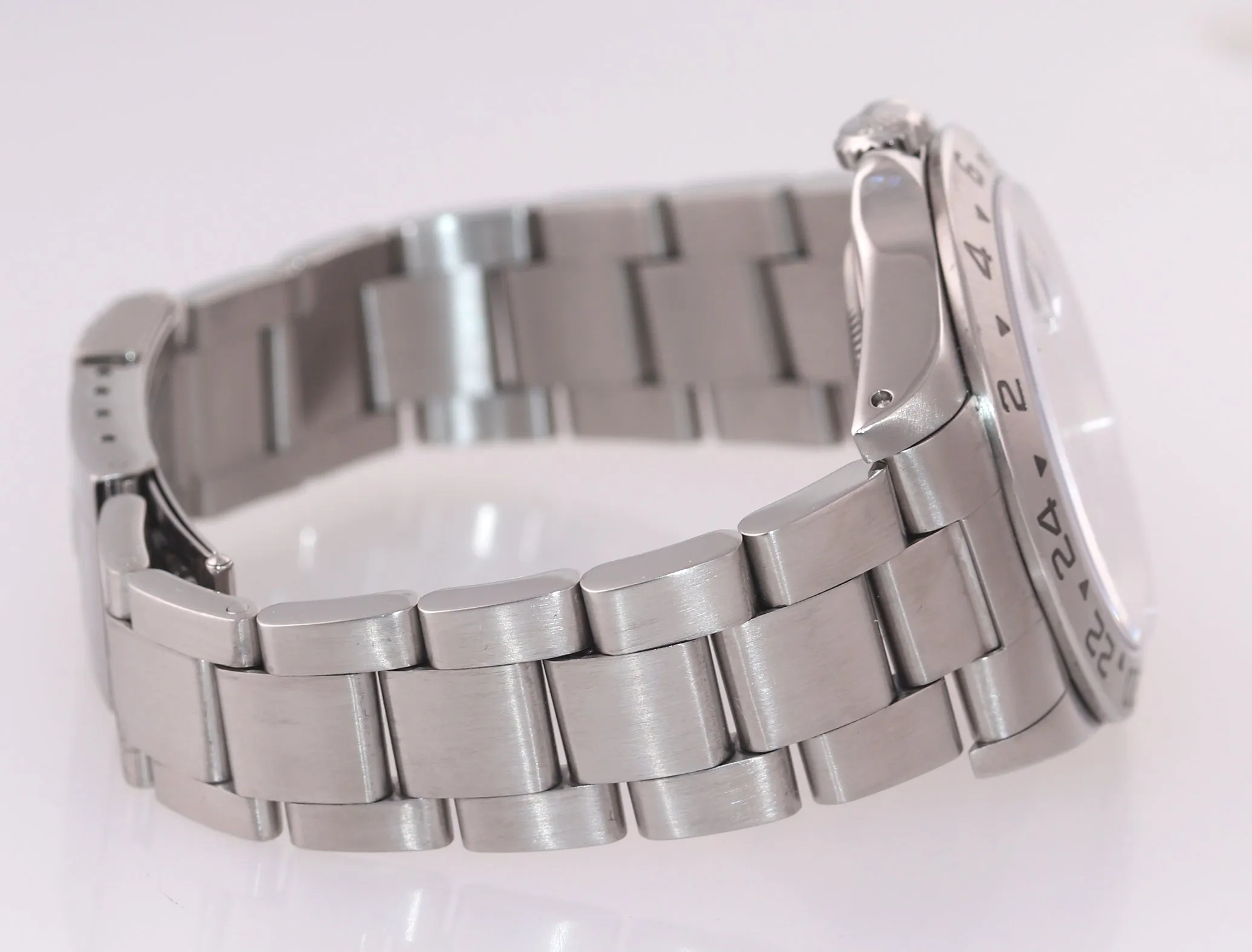 MINT Rolex Explorer II 16570 Steel Black Dial Date Swiss Only GMT 40mm Watch Box