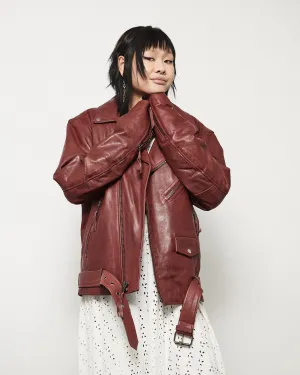 MODERN VICE OXBLOOD MOTO JACKET