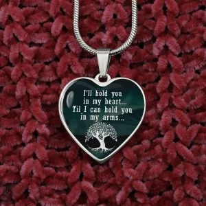 Mom Remembrance-Statement Heart Necklace