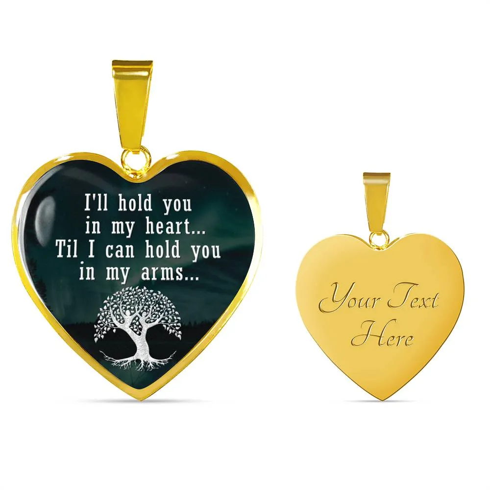 Mom Remembrance-Statement Heart Necklace