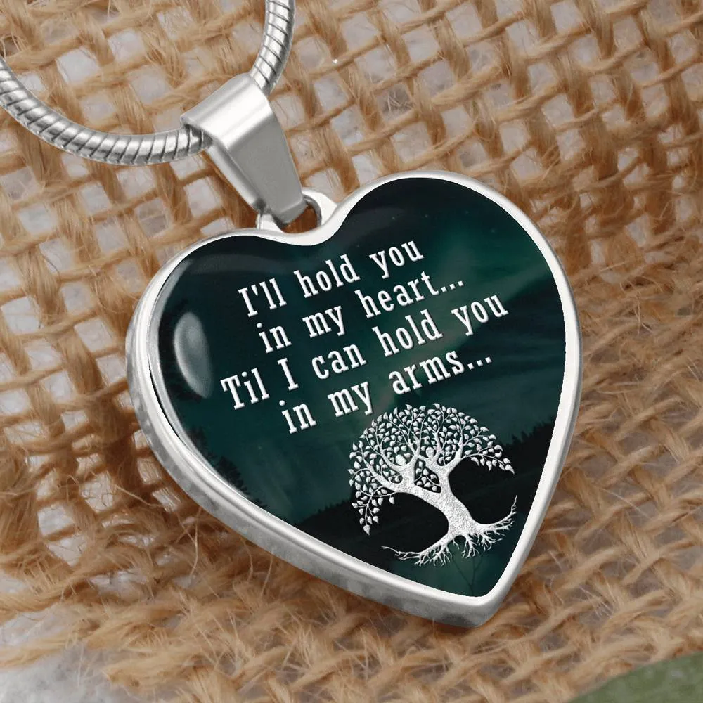 Mom Remembrance-Statement Heart Necklace