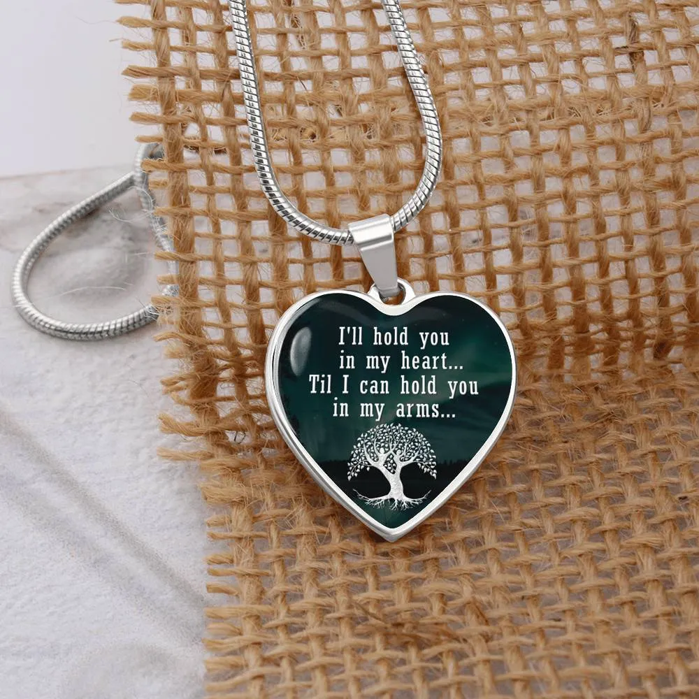 Mom Remembrance-Statement Heart Necklace