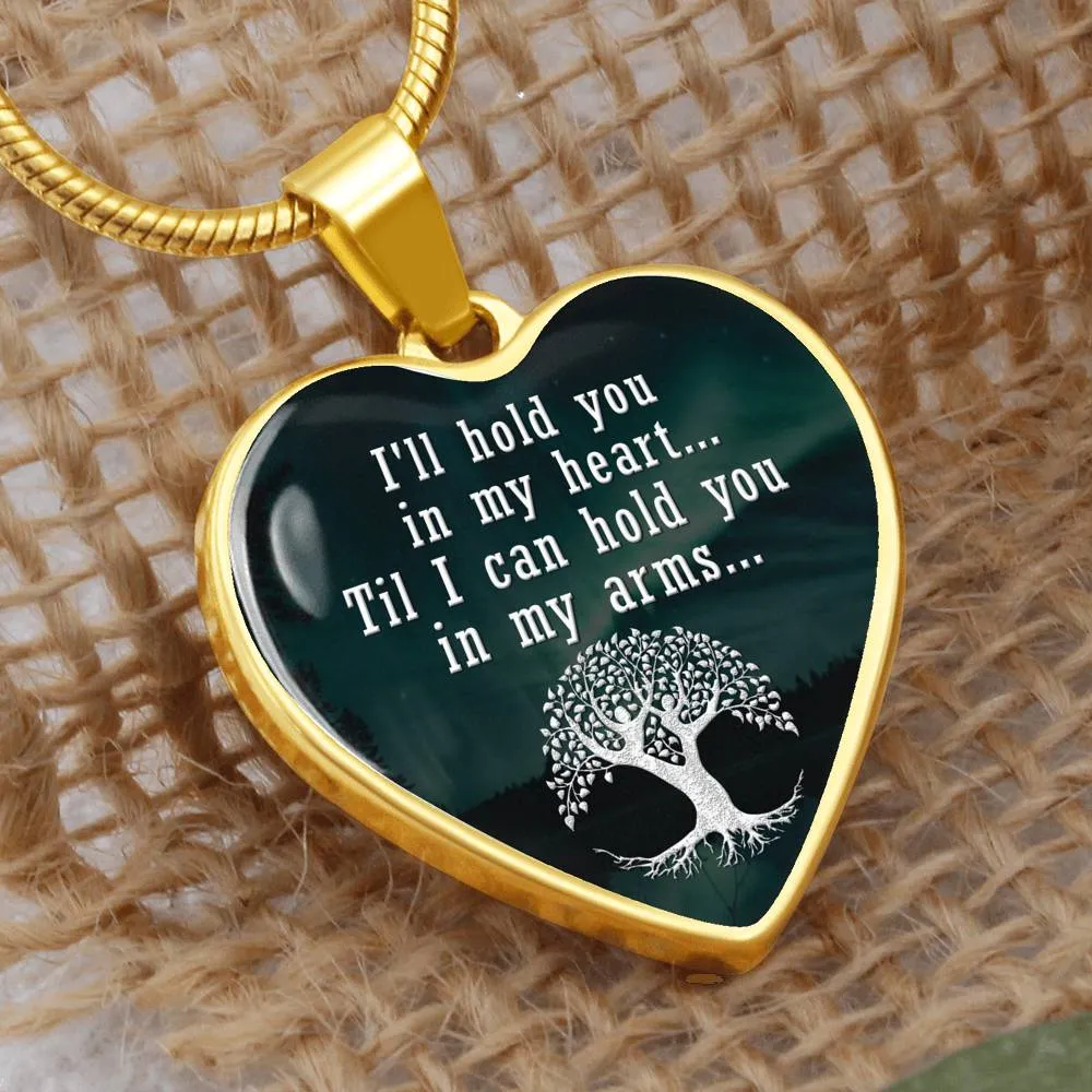 Mom Remembrance-Statement Heart Necklace
