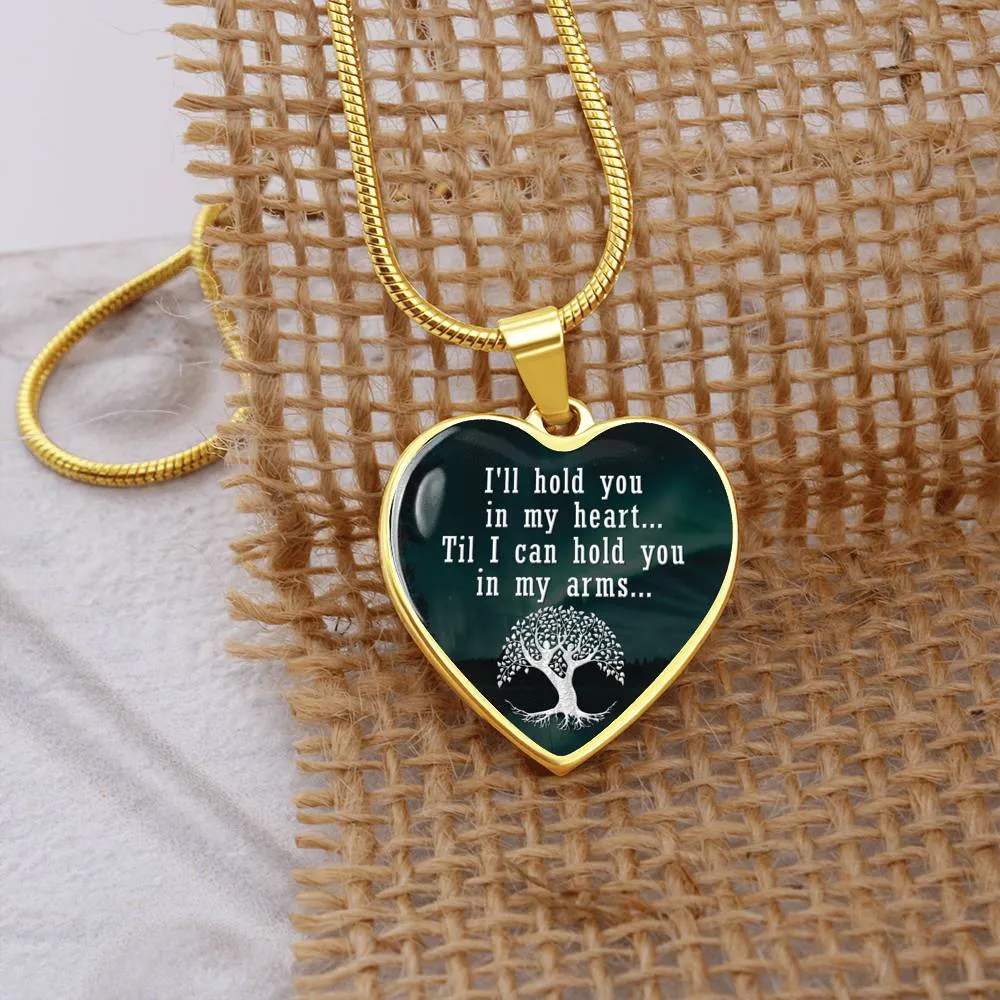 Mom Remembrance-Statement Heart Necklace