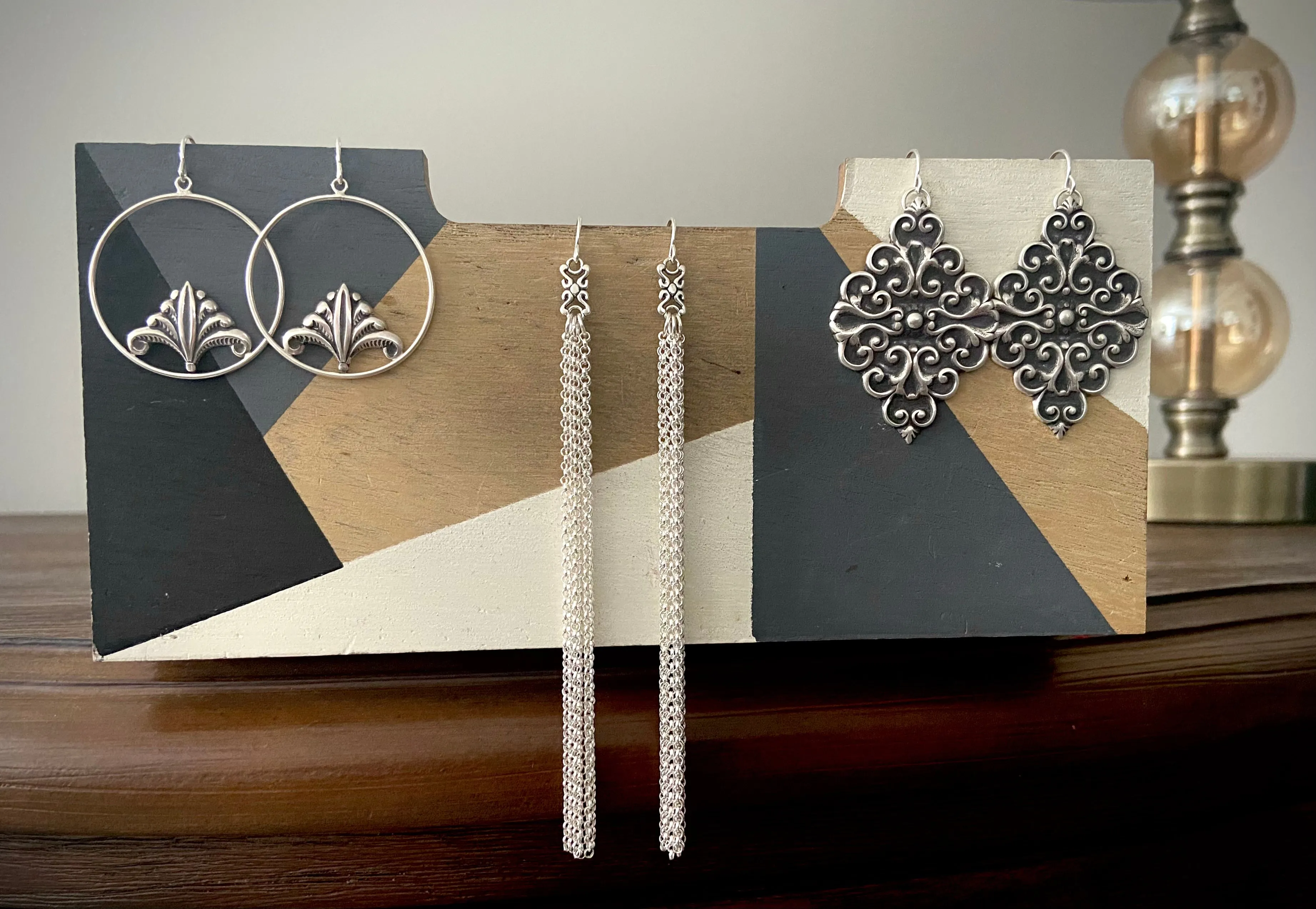Moroccan Tile Fringe Earring