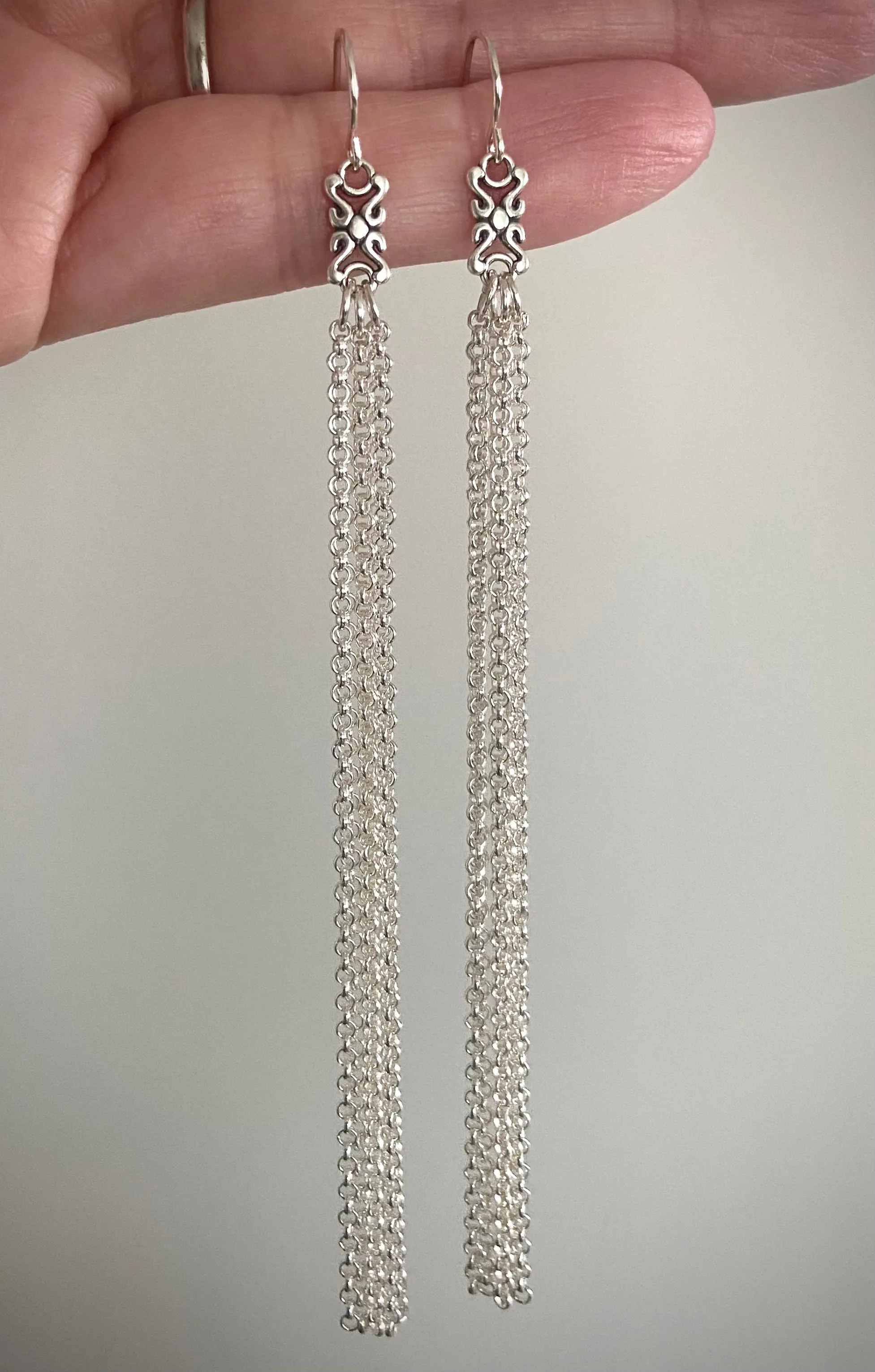 Moroccan Tile Fringe Earring