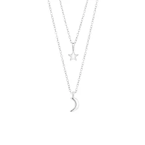 Mother & Daughter You Are My Moon and Stars Necklaces