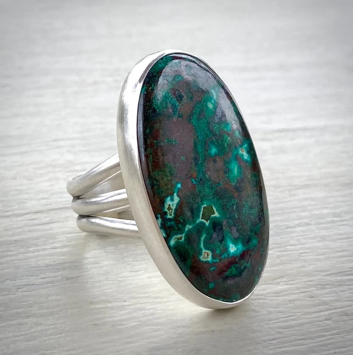 •Mother Earth• Chrysocolla Malachite Ring