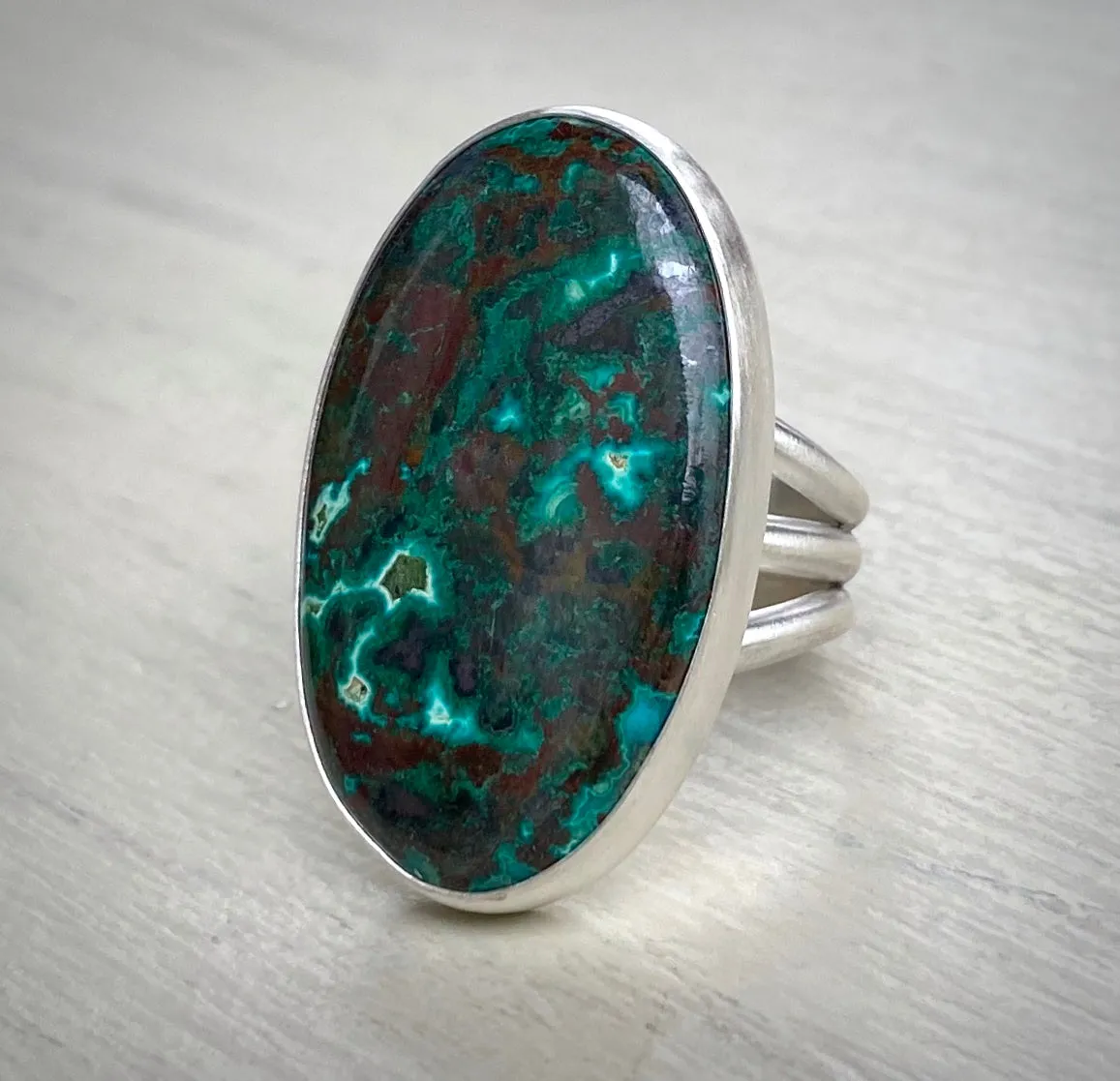 •Mother Earth• Chrysocolla Malachite Ring