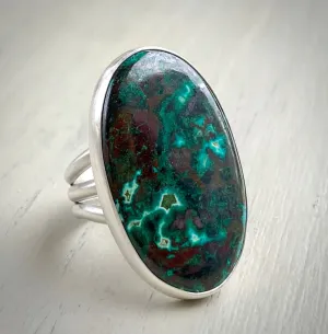 •Mother Earth• Chrysocolla Malachite Ring