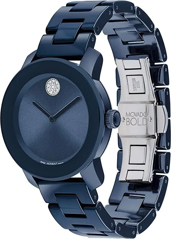 Movado Bold Ceramic Quartz Women's Watch 3600805