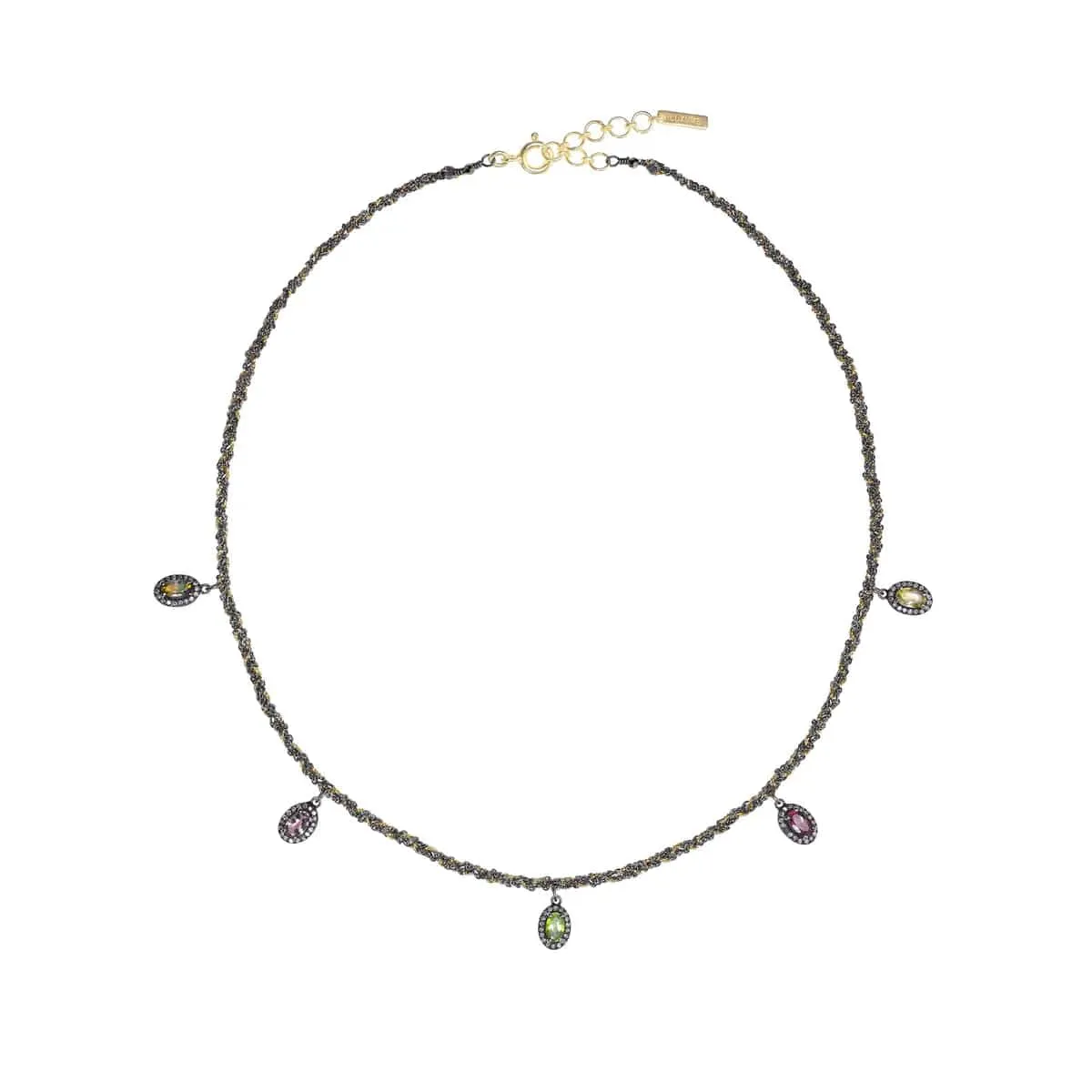 N° 870 Necklace Ruthenium