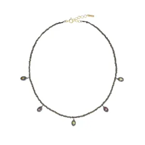N° 870 Necklace Ruthenium