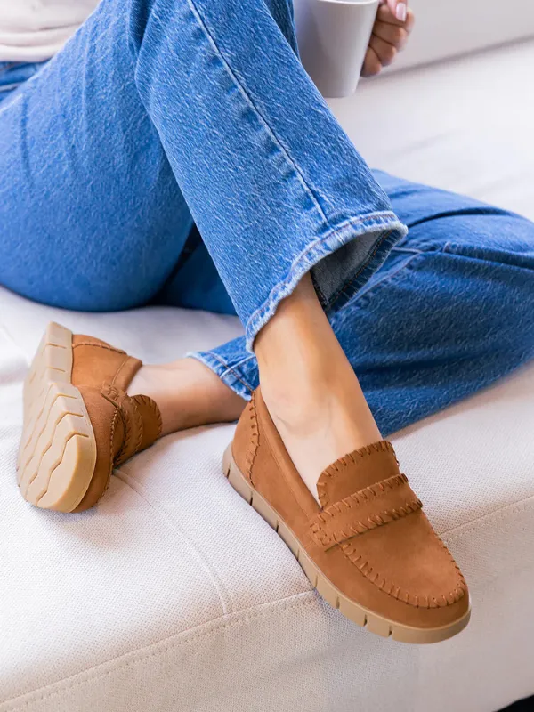 Natalee Loafer - Tan Suede