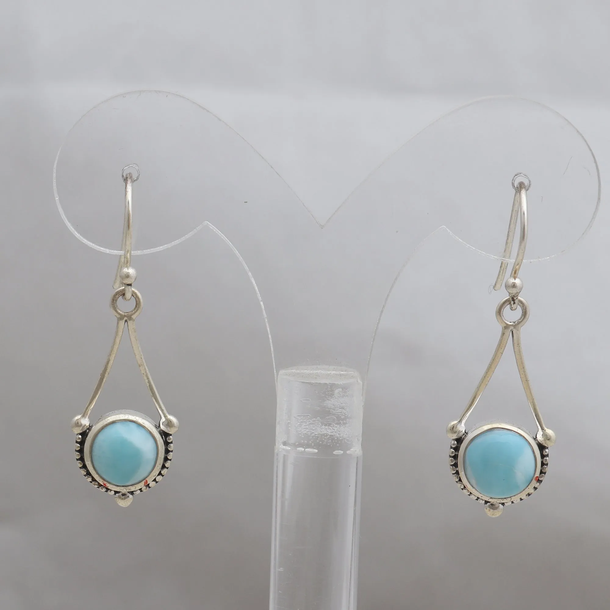Natural Ethiopian Opal Silver Earrings