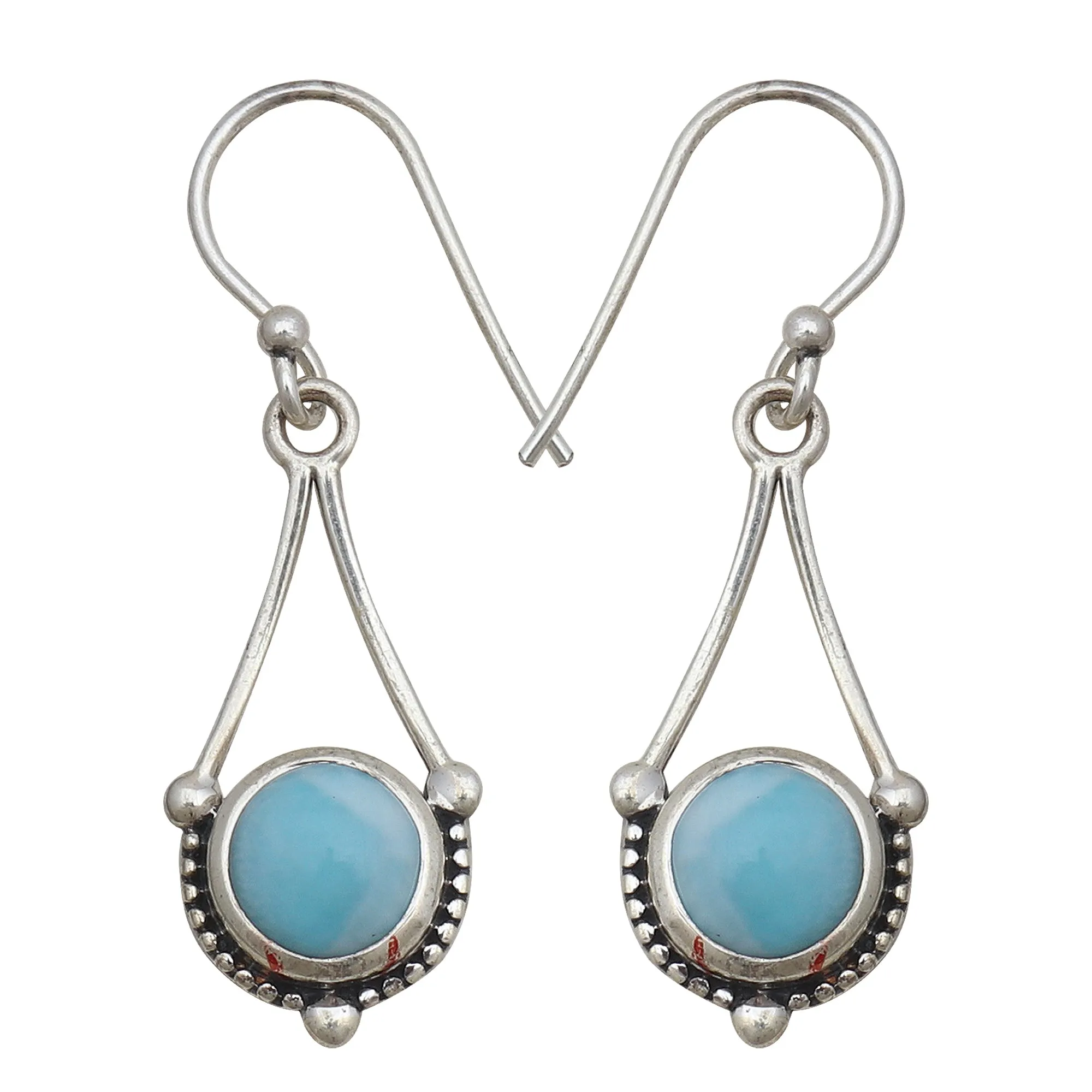 Natural Ethiopian Opal Silver Earrings