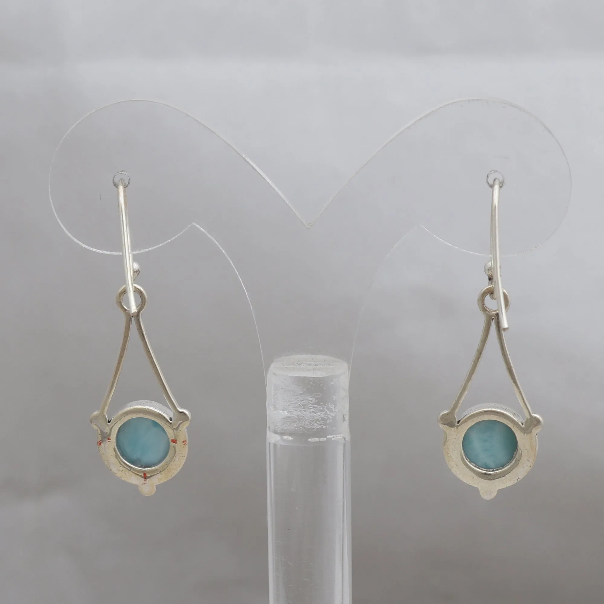 Natural Ethiopian Opal Silver Earrings