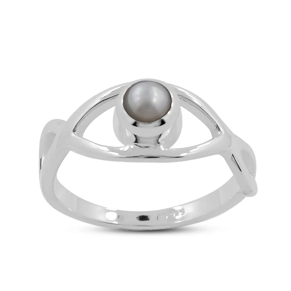 Natural Pearl 925 Sterling Silver Ring