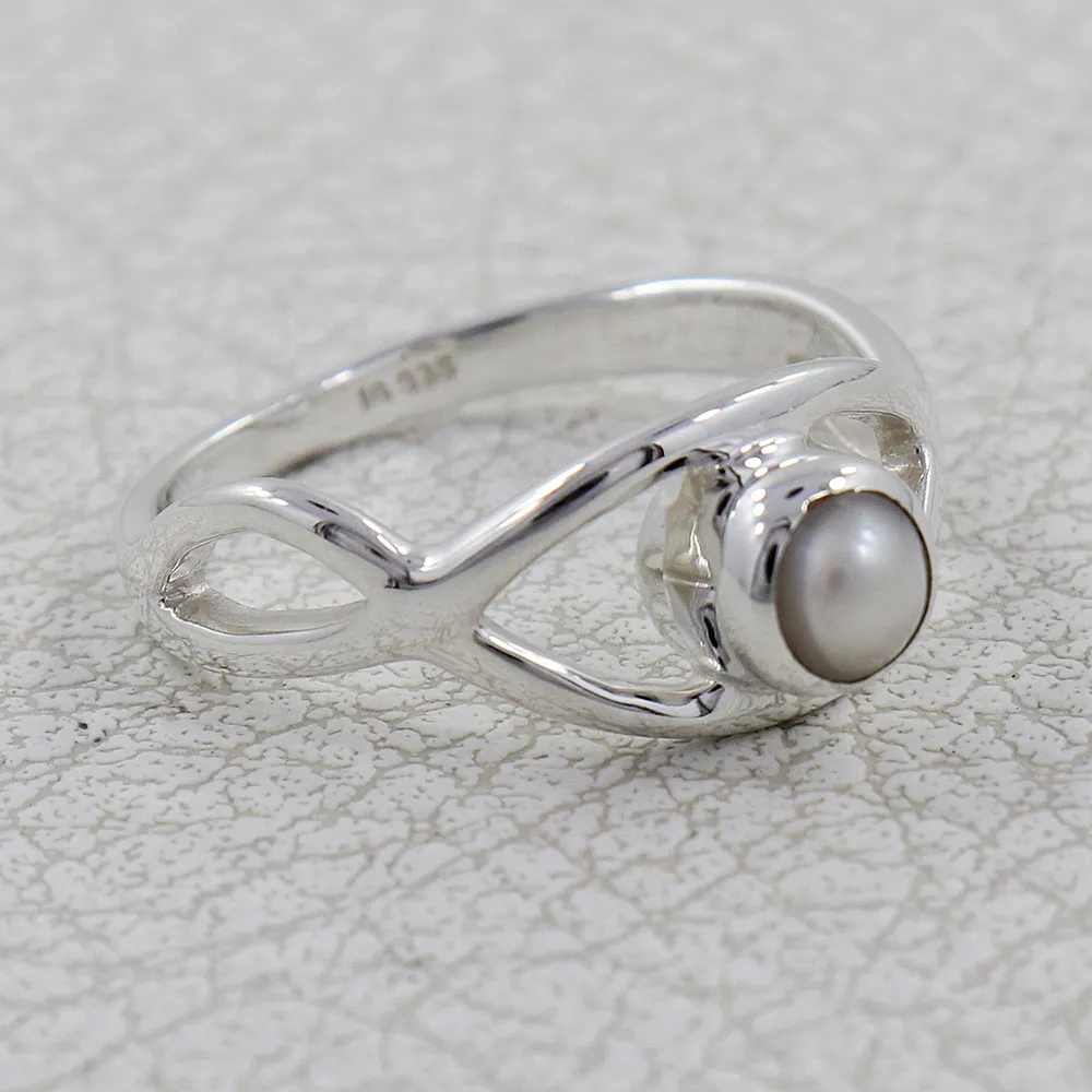Natural Pearl 925 Sterling Silver Ring