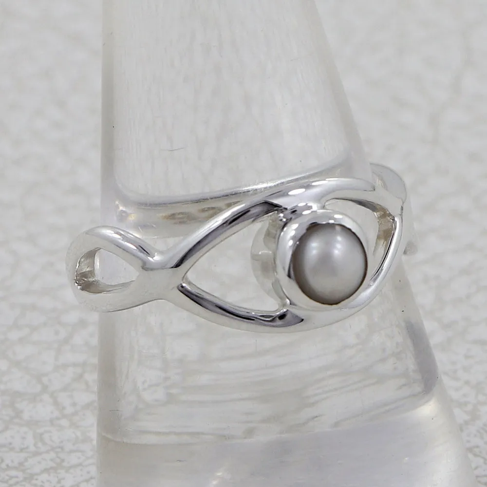 Natural Pearl 925 Sterling Silver Ring
