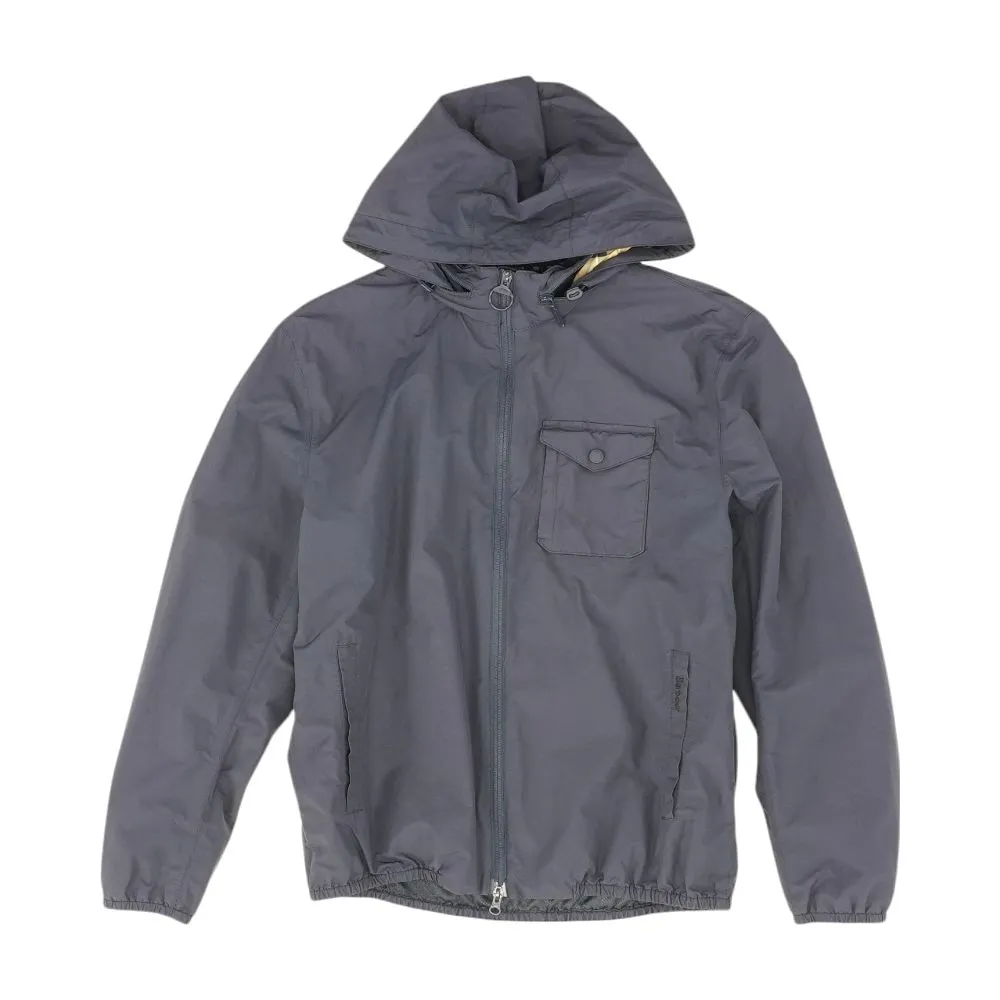 Navy Solid Rain Jacket