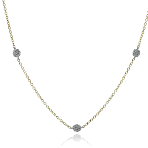 Necklace in 18k Gold with Diamonds