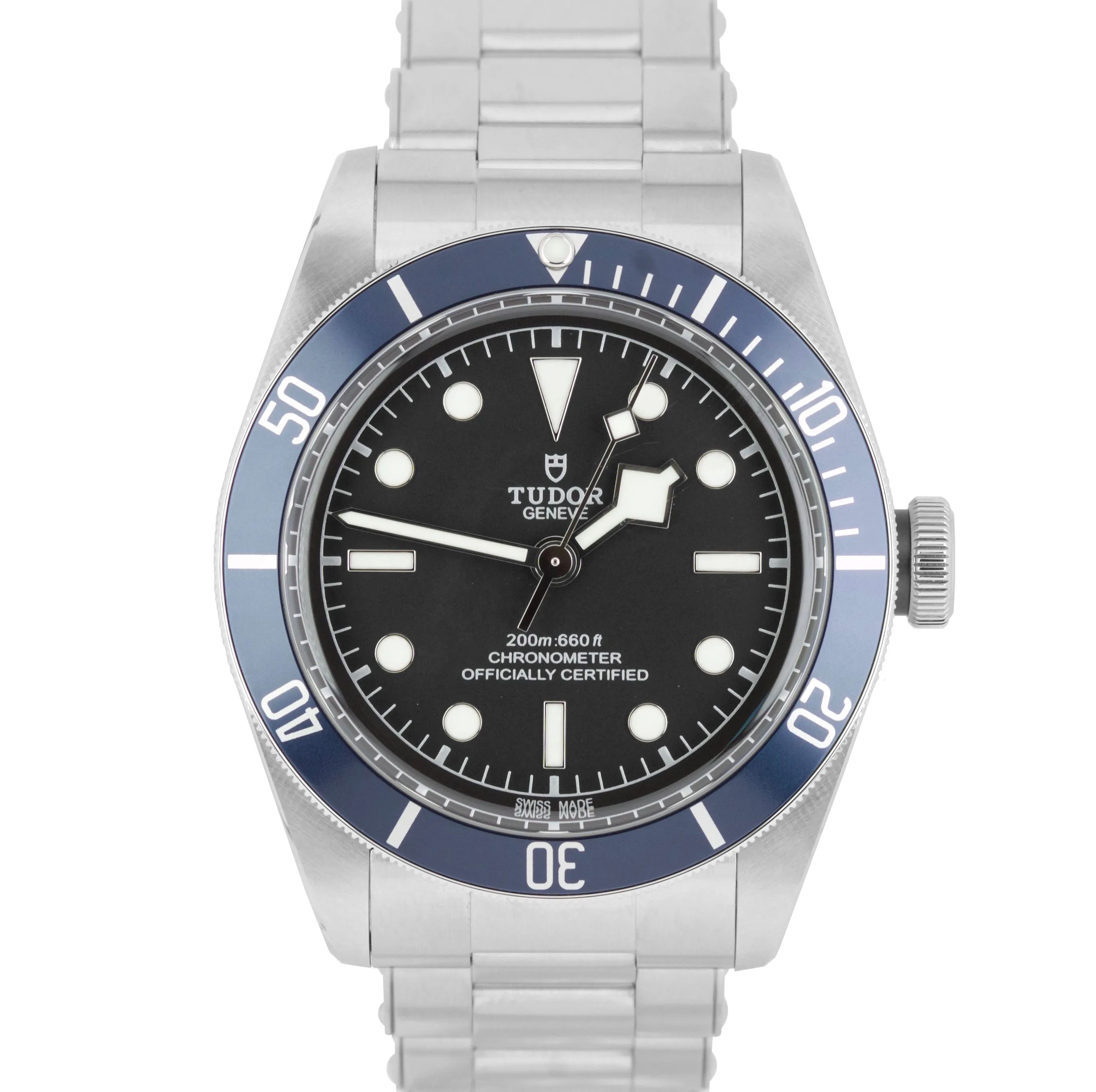 NEW UNWORN Tudor Black Bay Heritage Blue 79230 B Black Stainless 41mm Dive Watch