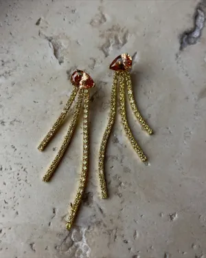 Noelle Earrings (Champagne)
