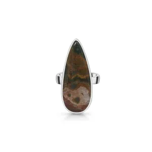 Ocean Jasper Adjustable Ring-(OCJ-R-17.)