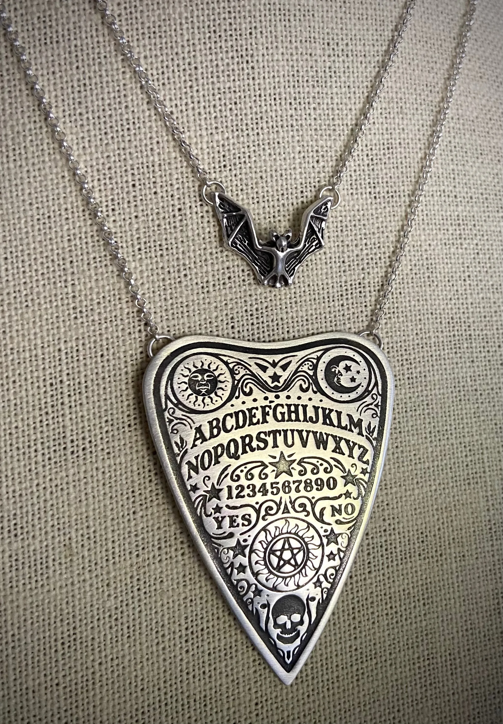 Ouija Board Planchette Necklace