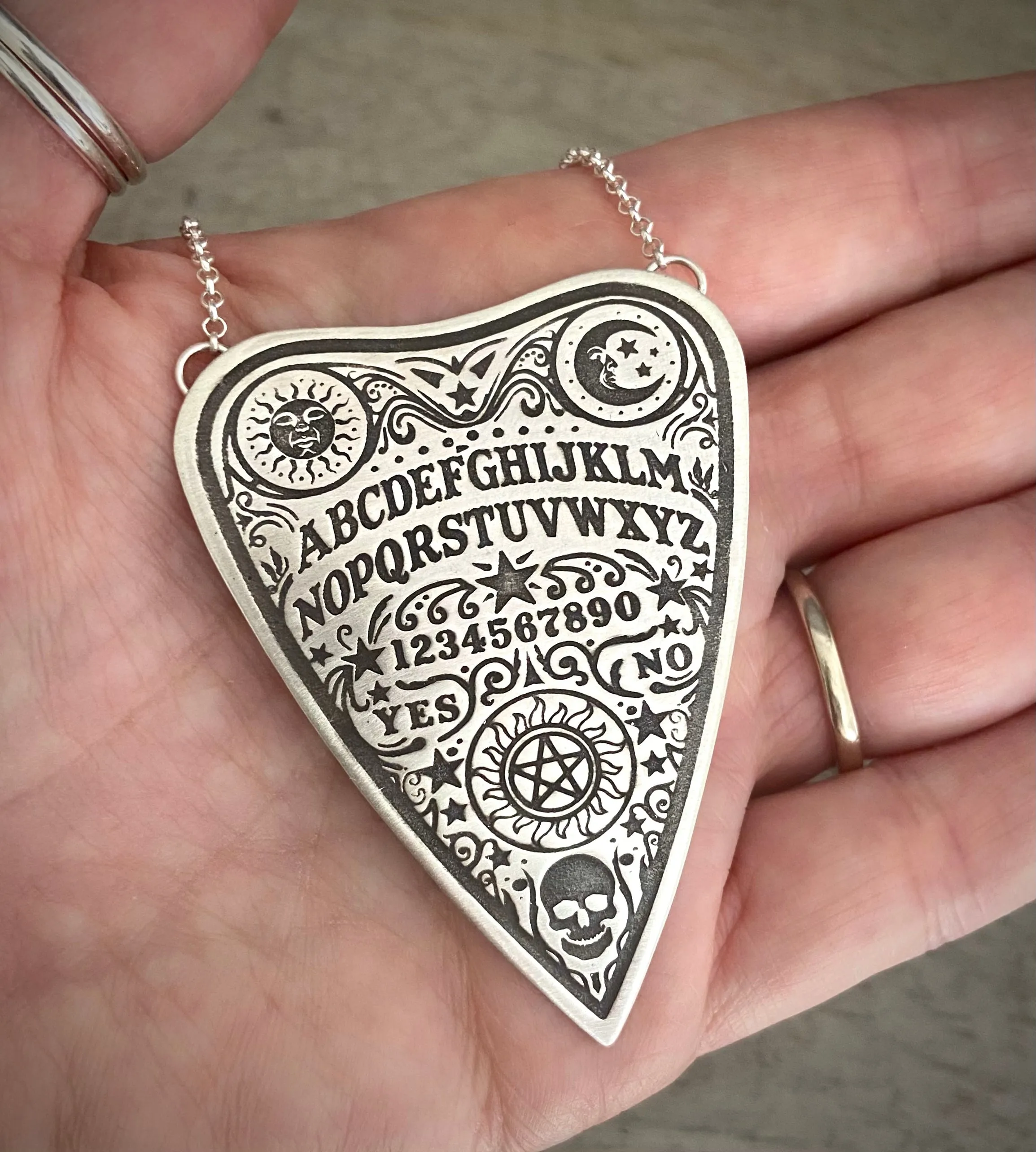 Ouija Board Planchette Necklace