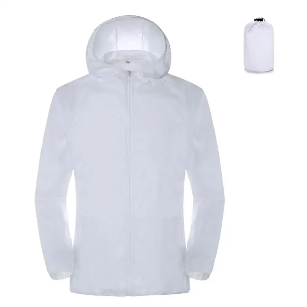 Outdoor Jacket Stylish Anti-scratch Windbreaker Jacket Unisex Anti-UV Waterproof Camping Rain Jacket Daily Clothing