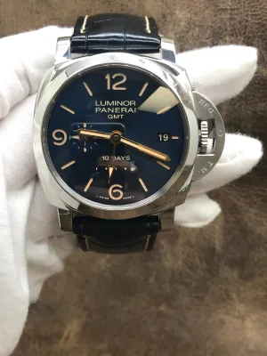 Panerai Luminor 1950 10 Days GMT PAM00689 Blue Dial Automatic Men's Watch