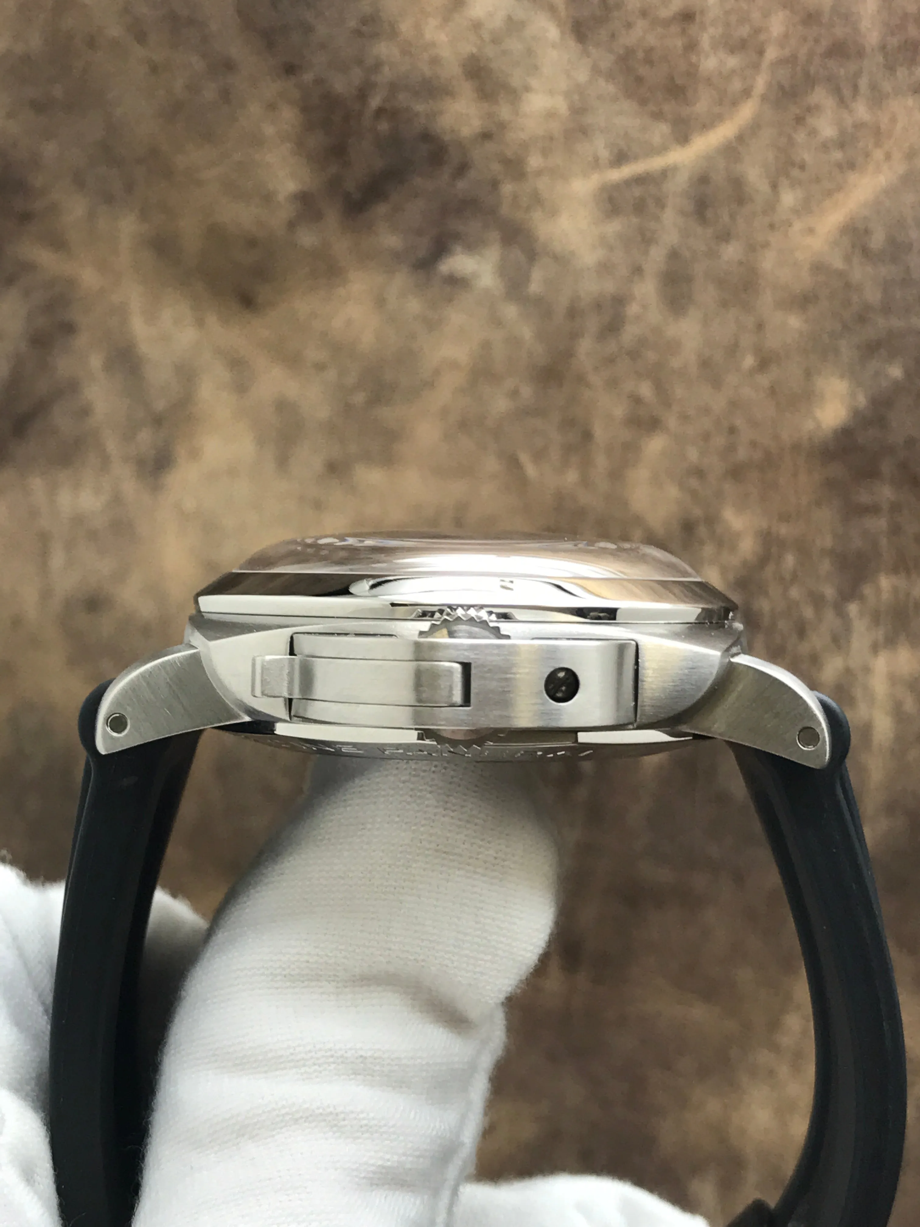 Panerai Luminor 1950 8 Days GMT  PAM00233 Black Dial Hand Wind Men's Watch