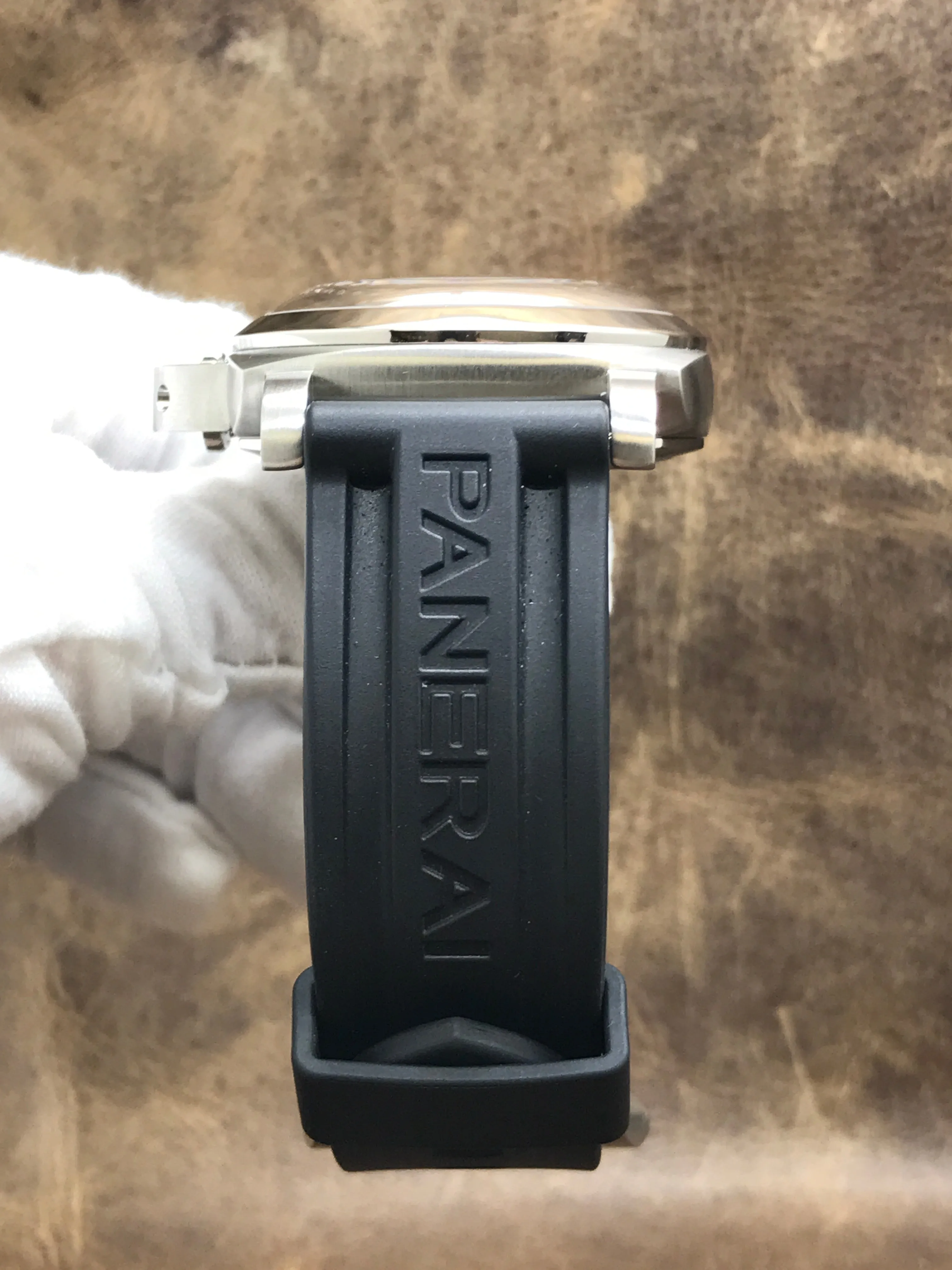 Panerai Luminor 1950 8 Days GMT  PAM00233 Black Dial Hand Wind Men's Watch