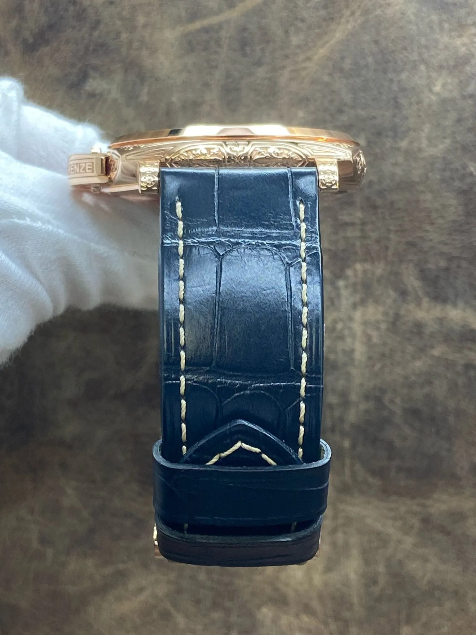 Panerai Luminor Due Goldtech Firenze L.E 110pcs 18K Rose Gold PAM01204 Blue Dial Automatic Men's Watch