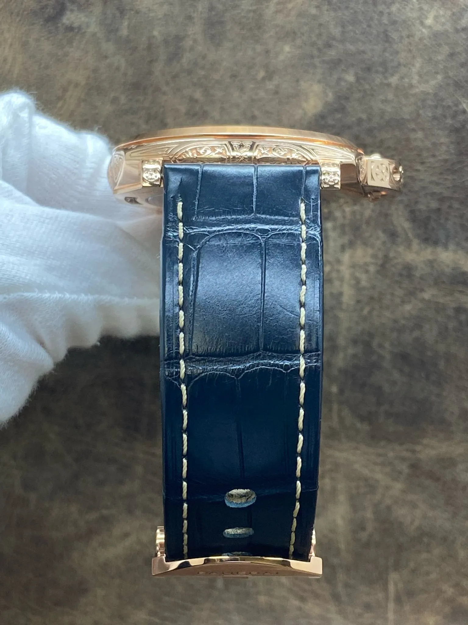 Panerai Luminor Due Goldtech Firenze L.E 110pcs 18K Rose Gold PAM01204 Blue Dial Automatic Men's Watch